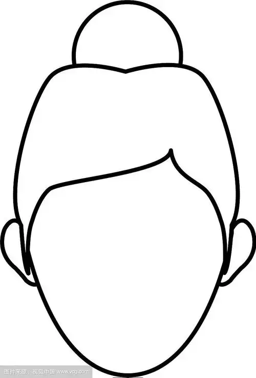 人物女性头像轮廓