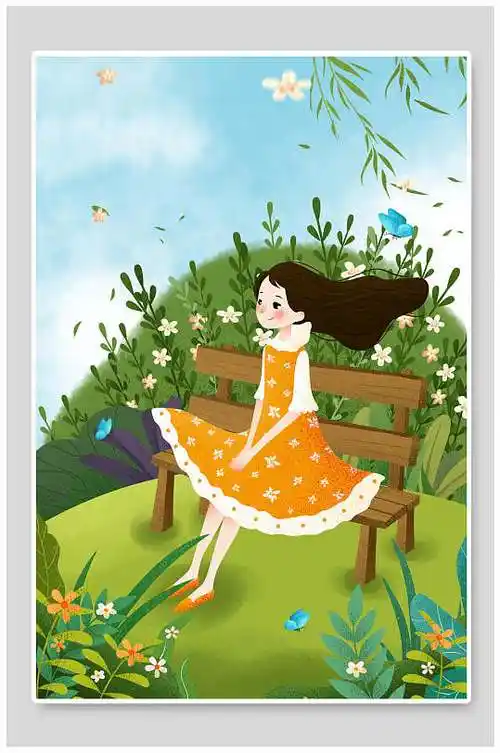 森系 你好九月 海报立即下载手绘文艺清新海报立即下载唯美女孩治愈系