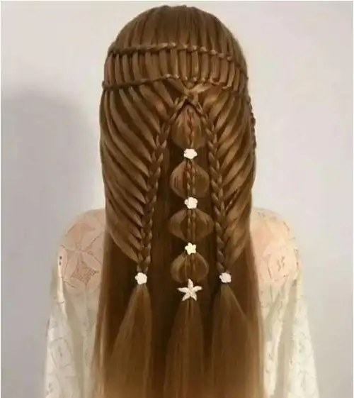 1,9款直发古装编发图片,让你的古装发型一年都不重样