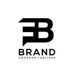 简单的字母fb字母logobusiness公司字母fb标志设计矢量.