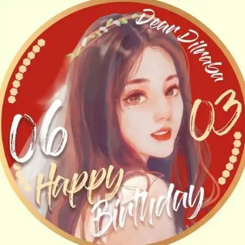 迪丽热巴0603生日快乐#  17年开始用的生日头像
