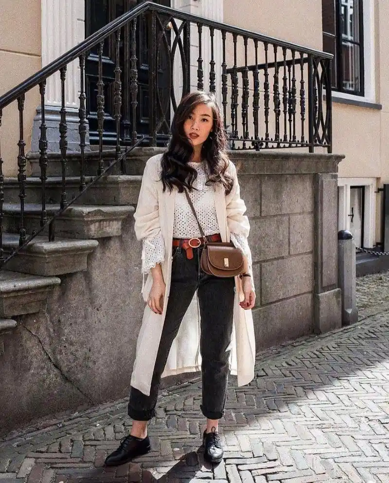 穿搭158亚裔博主小个子穿搭典范