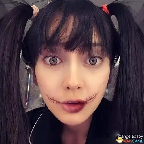 angelababy万圣节妆容 鬼娃娃太萌