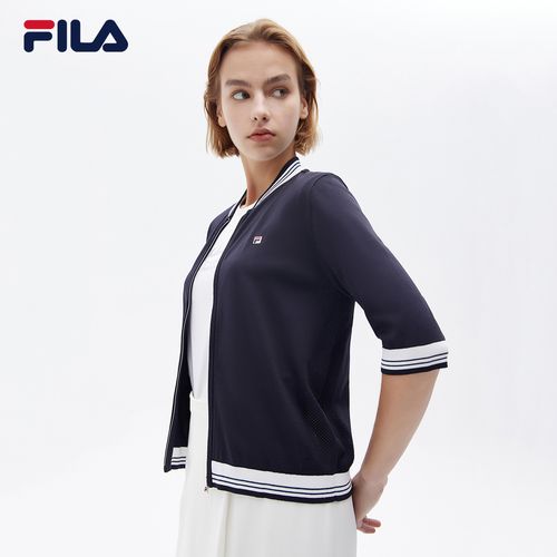 外套fila斐乐女士运动2021夏季新款半袖上衣运动茄克