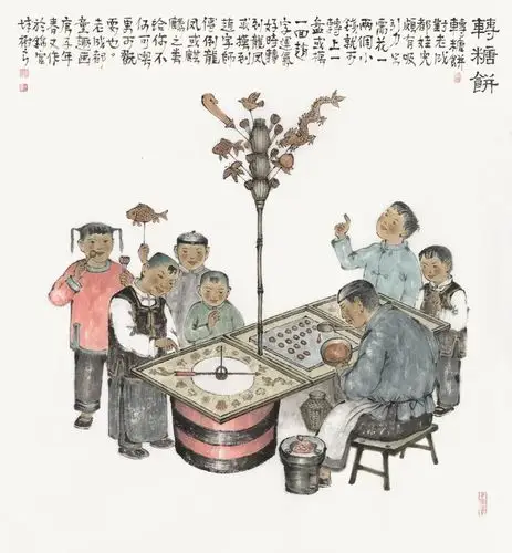 分享一组成都风俗画