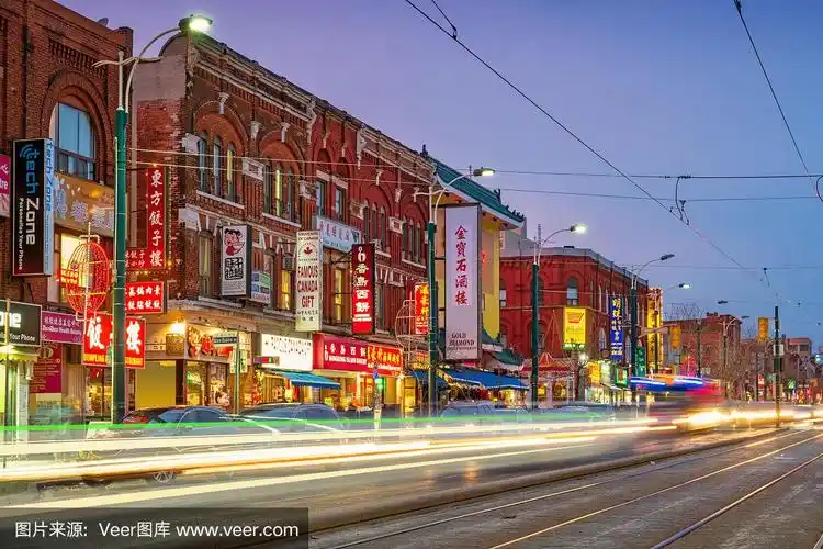 加拿大安大略省多伦多市中心的唐人街