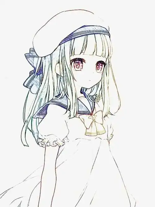 动漫少女简笔画全身 萌萌 第3页第1页现代人物简笔画女生图片大全内容