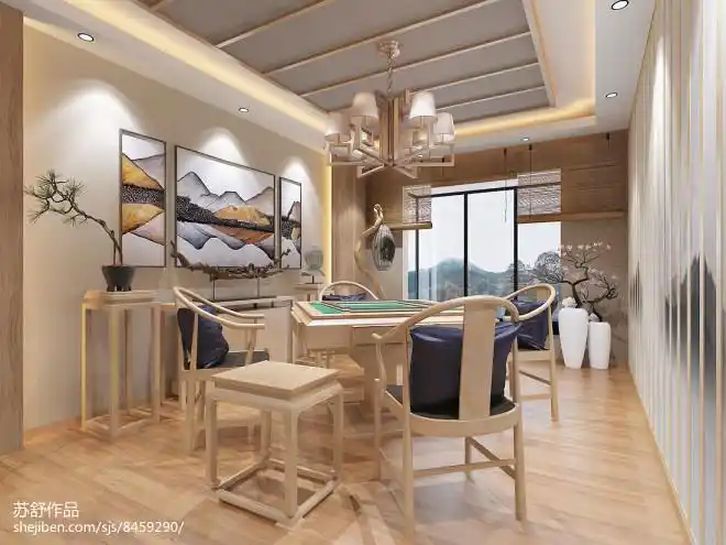 20万元休闲空间210平米装修案例_效果图 - 私人会所 - 设计本