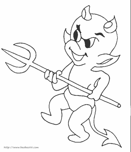 恶魔简笔画