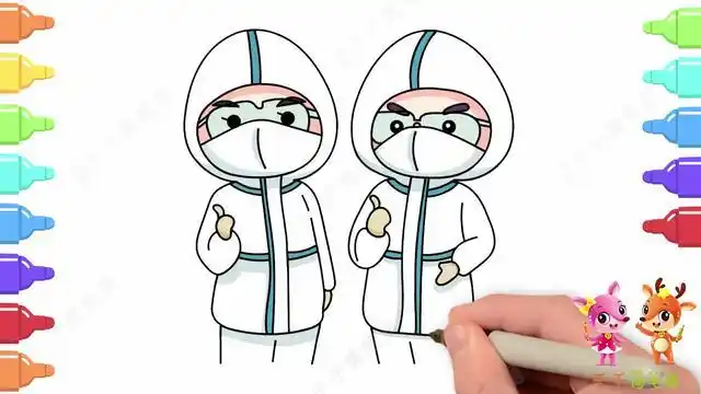 白衣天使的简笔画怎么画 白衣天使的简笔画怎么画防护服