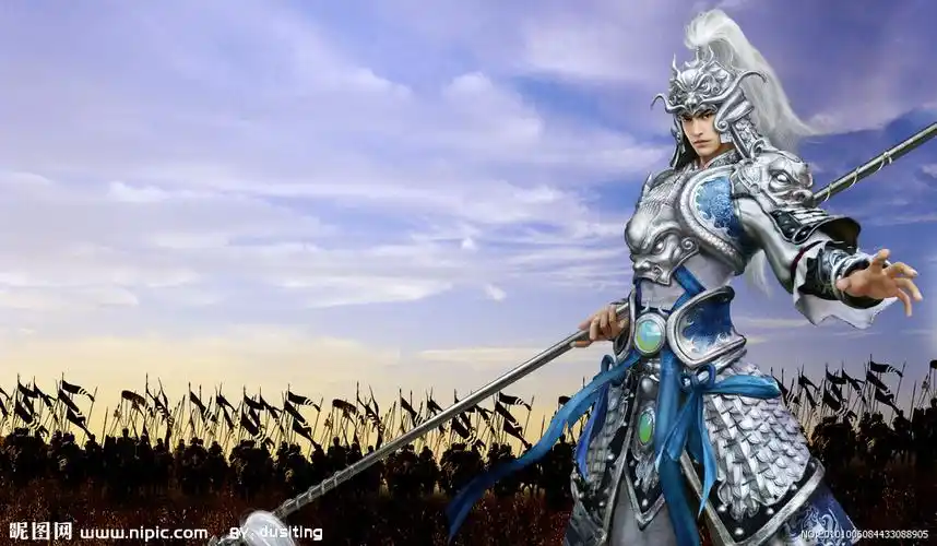 三国 赵云(原创)大图 点击还原