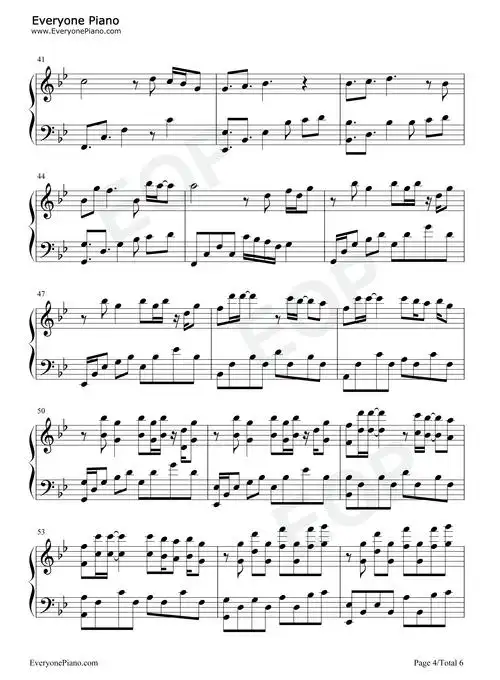 破茧-斗罗大陆动画2020年新主题曲五线谱预览4