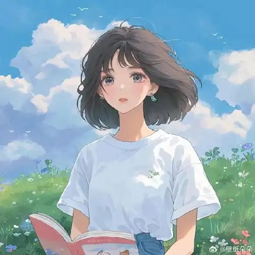 大自然小清新快乐女生头像