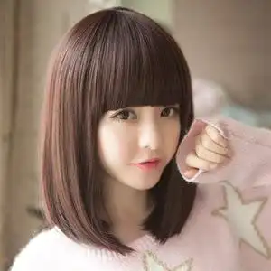 假发套假发女短发直发齐刘海女生蓬松帅气波波bobo头可爱韩国发型