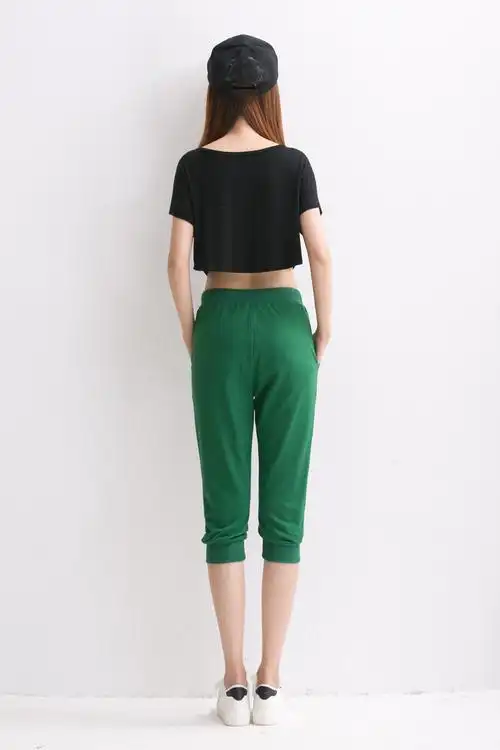 哥姿秀2016夏装女裤新款休闲七分裤女小脚女裤韩版宽松女式休闲裤