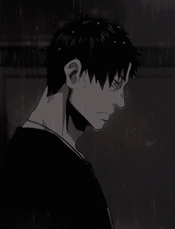 动漫gif男子gif忧伤gif下雨gif