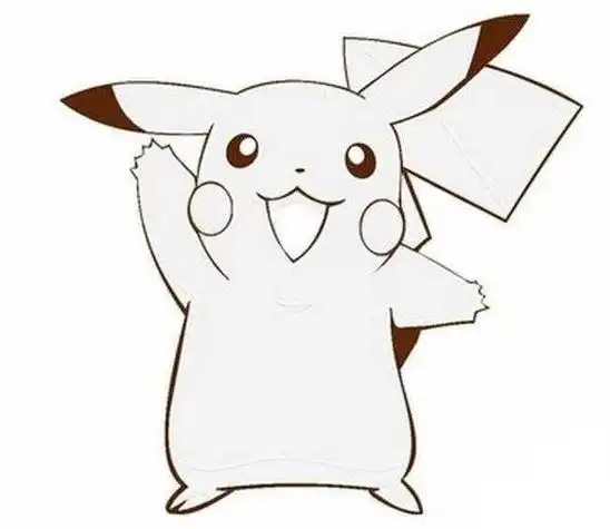 皮卡丘简笔画漫画可爱