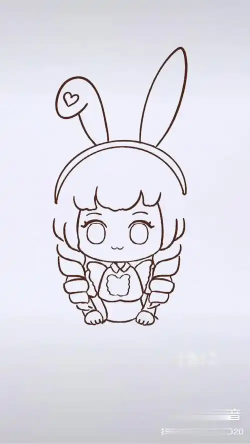 画王者 简笔画妲己头像 q版王者卡通人物q版王者荣耀 王者妲己 王者