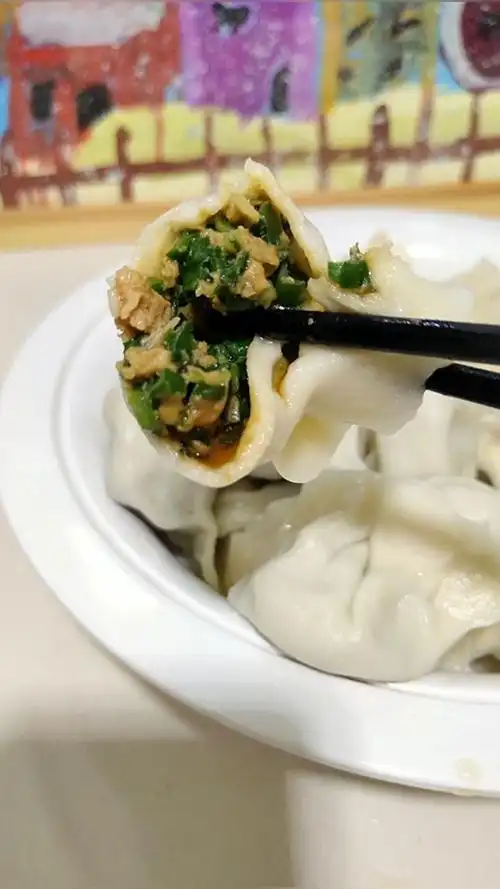 韭菜肉水饺,吃的不得了9999