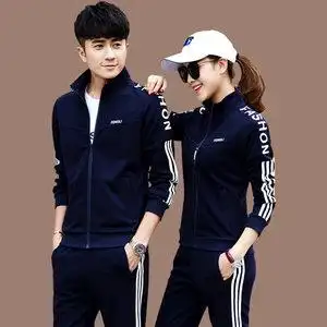 运动衫女套装春秋立领图片