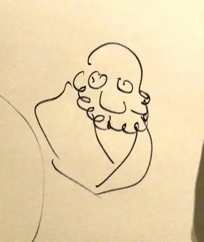 数学家卡通简笔画阿基米德