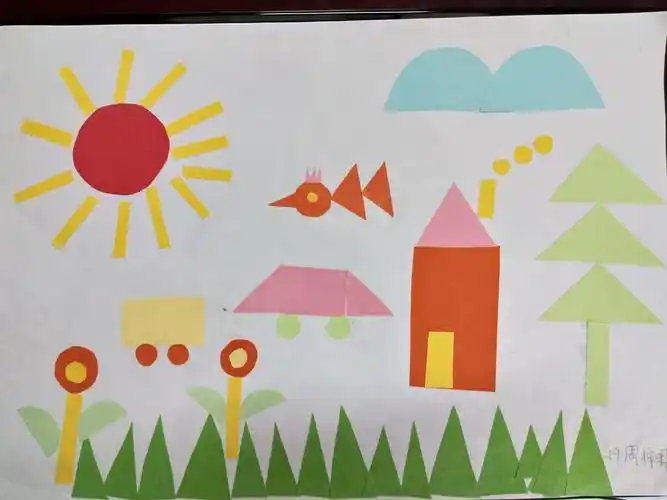 图形贴画美美哒,为小朋友的设计点赞!