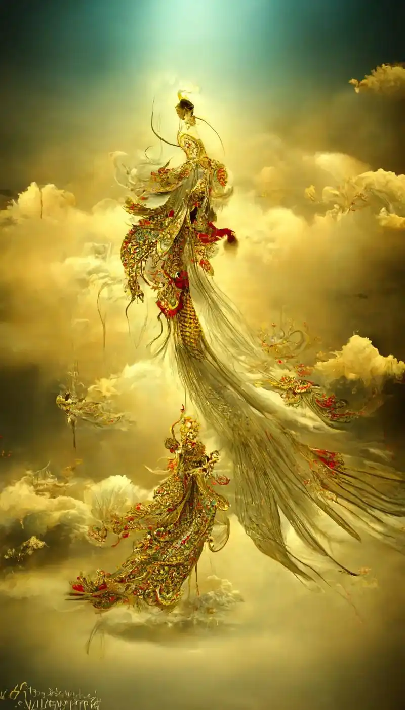 灵犀古凤.契金凤凰,回荡凌空#壁纸#古风 #国风古韵 #创作 - 抖音