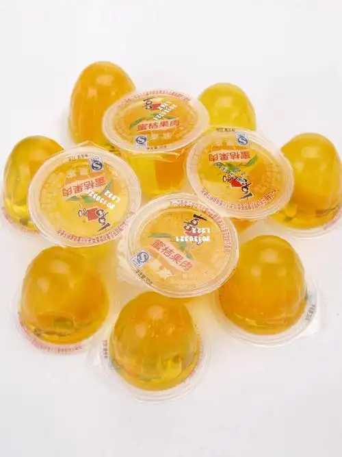 喜之郎 透明凝胶q弹爽滑蜜桔果肉果冻-遇见吃货大咖