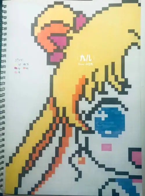 像素画网格画美少女战士