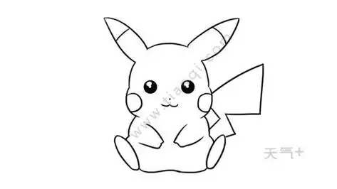 吗皮卡丘卡通画欣赏日本动漫简笔画图片大全皮卡丘的萌态壁纸皮卡丘