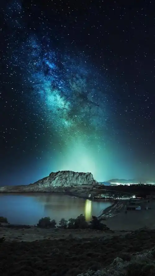 唯美夜晚星空风景