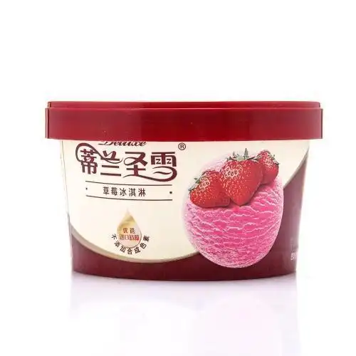 蒙牛蒂兰圣雪草莓口味冰淇淋80g盒装