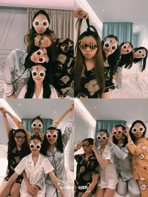 沙雕闺蜜合照四人组合