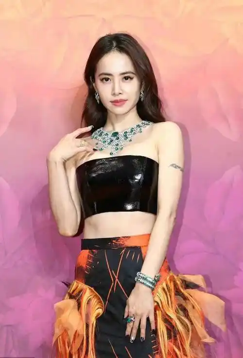 蔡依林久违露面翻车,法令纹突兀老态明显,"垃圾袋"礼服太 .