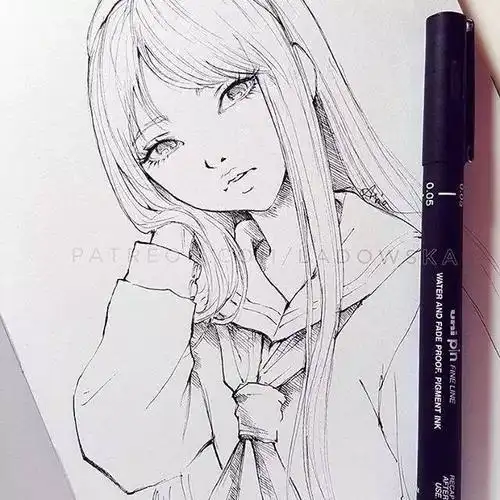 漫画裸体美女简笔画