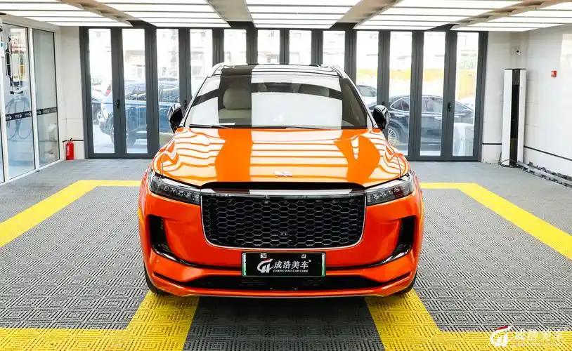 理想one改色车膜竞速橙大连威固7v不凡门店成浩美车