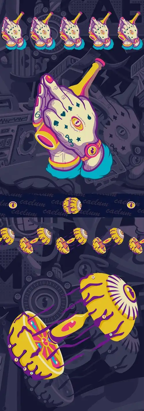 【潮流插画】这是一场来自街头的嘻哈派对