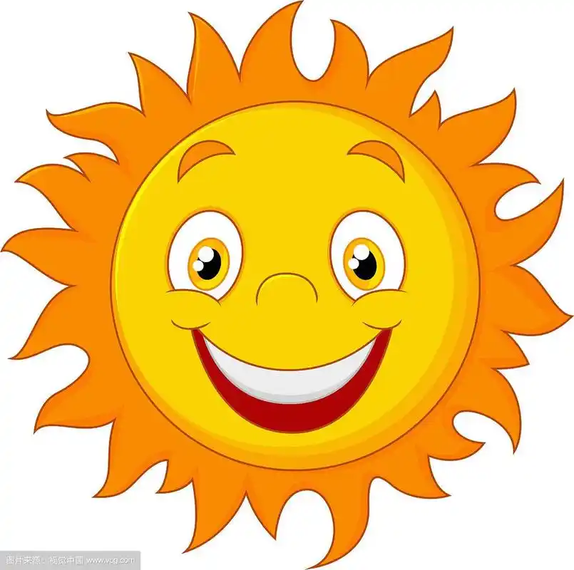 快乐的卡通太阳