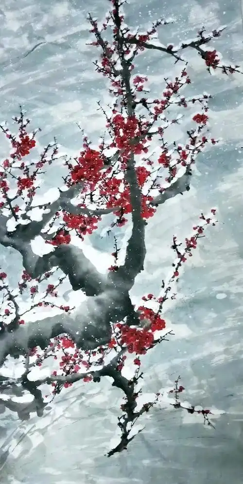 幽谷那堪更北枝,正是层冰积雪时——名家笔下的雪梅图配诗