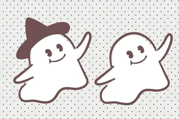 万圣节幽灵鬼简笔画