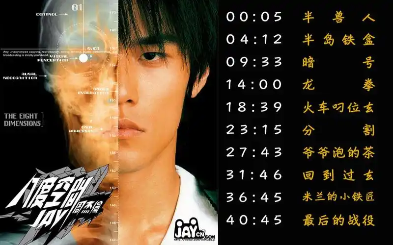 周杰伦专辑《八度空间》mv全收录