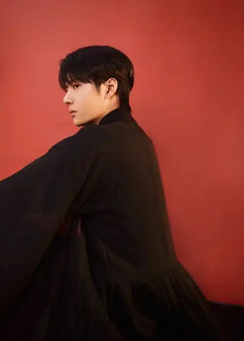 王一博黑衣国风造型