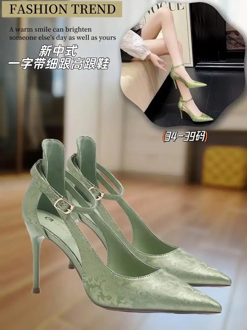 时尚必备 | 新中式羊皮高跟鞋