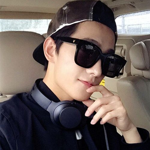 杨洋同款2020新款黑色大方框墨镜女韩国时尚百搭圆脸太阳眼镜男潮