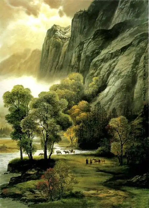 中国画家吴其才山水画作品欣赏二