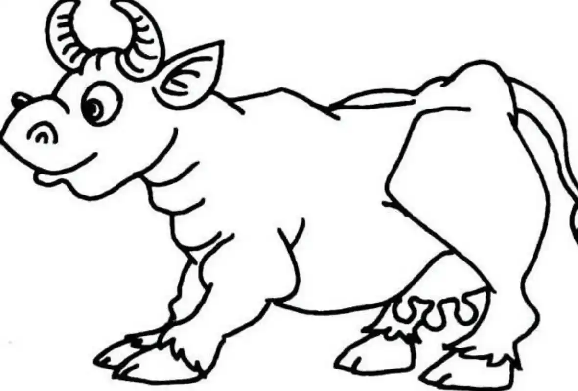 牛简笔画 祝大家牛气冲天,牛牛牛,@,@,@,@ #简笔画#