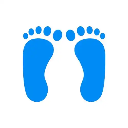 小脚丫脚印印地贴纸幼儿园小学校楼梯商场店铺车间墙贴