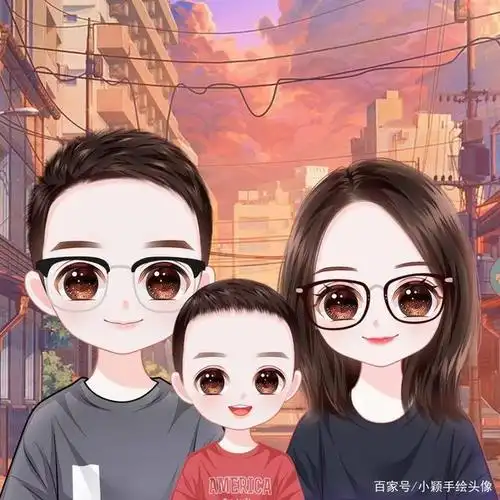 一家三口的幸福,简单就是最好