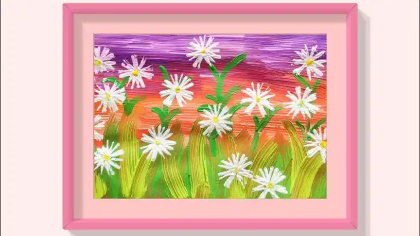 超简单的儿童创意画,用吸管画画哦