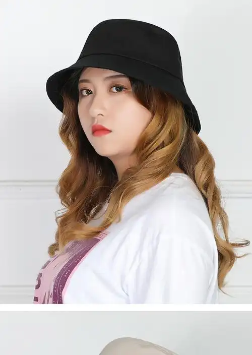 大头围帽子女大码渔夫帽头大女士韩版潮大号适合胖脸大防晒遮阳帽